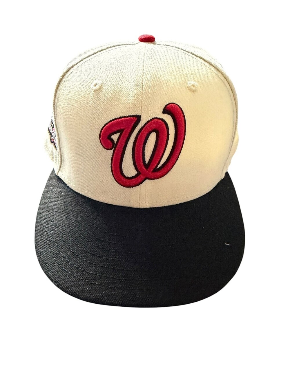 New Era 59FIFTY Nationals RFK Cream Black Fitted 7 3/8